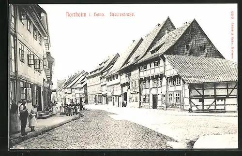 AK Northeim i. Hann., Blick in die Breitestrasse