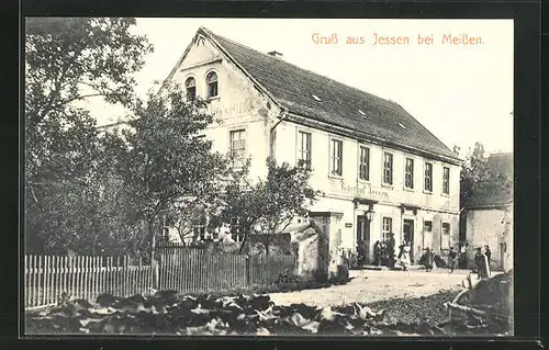 AK Jessen b. Meissen, Gasthof Jessen