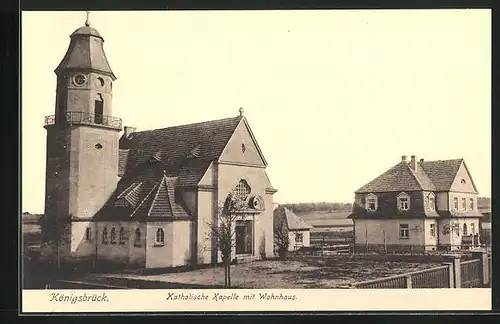 AK Königsbrück, Katholische Kapelle mit Wohnhaus