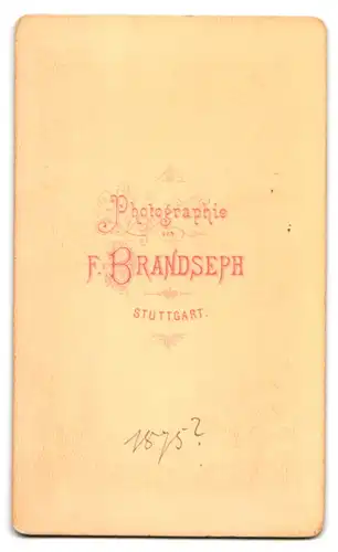 Fotografie F. Brandseph, Stuttgart, Portrait kleines Mädchen im karierten Kleid mit Korb