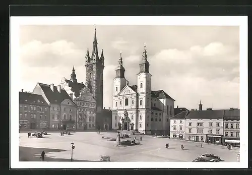 AK Klatovy, Blick zur Kirche