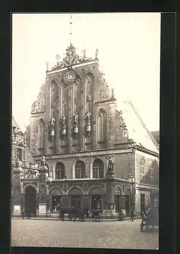 Foto-AK Riga, Das Schwarzhäupter Haus