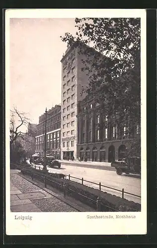 AK Leipzig, Hochhaus in der Goethestrasse