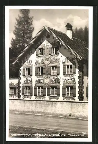 AK Oberammergau, Fassade des Hänsel und Gretelheim