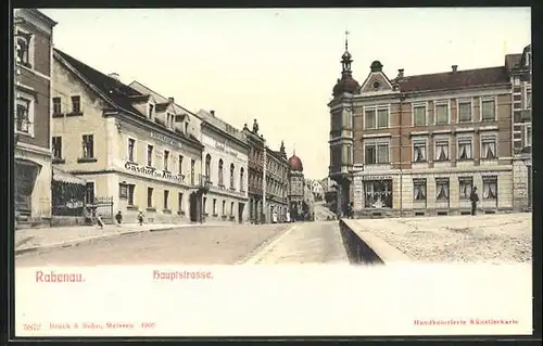 AK Rabenau, Gasthof zum Amthof in der Hauptstrasse