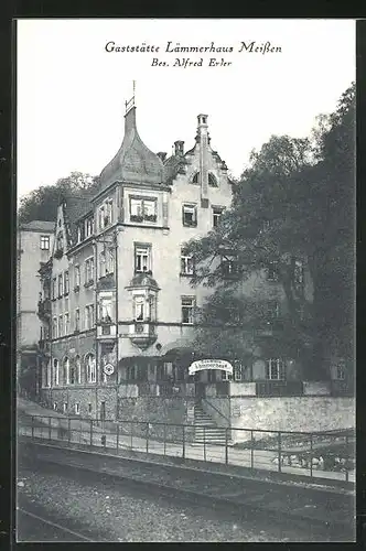 AK Meissen, Gaststätte Lämmerhaus, am Stadtpark