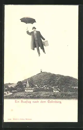 AK Wermsdorf, Collmberg und fliegender Mensch