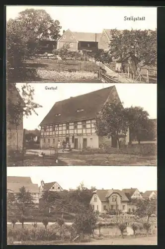 AK Seeligstadt, Gasthof, Ortspartien