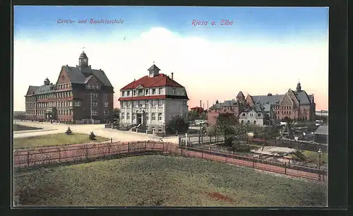 AK Riesa a. Elbe, Carola- und Handelsschule