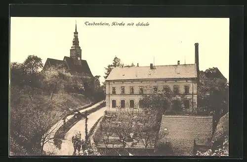 AK Taubenheim, Kirche mit Schule