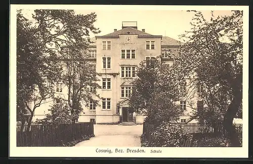 AK Coswig /Bez. Dresden, Schule
