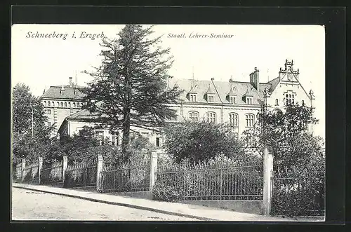 AK Schneeberg i. Erzgeb., Staatliches Lehrer-Seminar