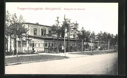 AK Königsbrück, Hempelsche Kantine auf dem Truppenübungsplatz