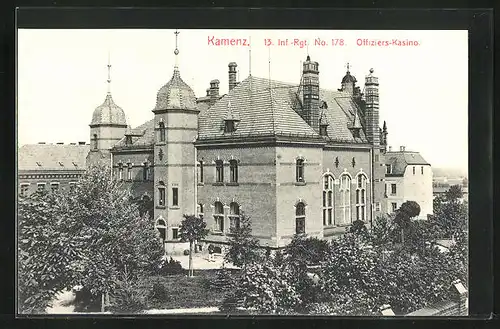 AK Kamenz, Kaserne des 13. Inf.-Rgt. Nr. 178, Offizierskasino