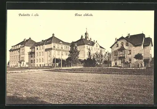 AK Pulsnitz i. Sa., Partie an der neuen Schule