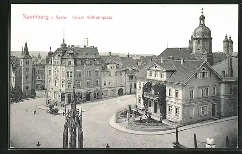 AK Naumburg a. Saale, Kaiser Wilhelmplatz, Adler Apotheke
