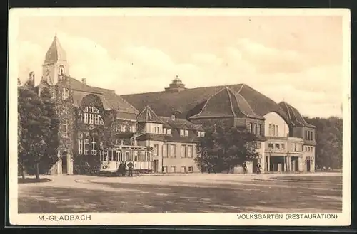 AK M.-Gladbach, Restaurant Volksgarten