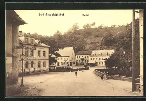 AK Bad Berggiesshübel, Markt