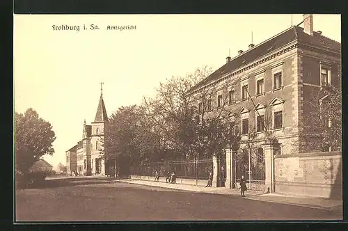 AK Frohburg i. Sa., Amtsgericht und Kirche
