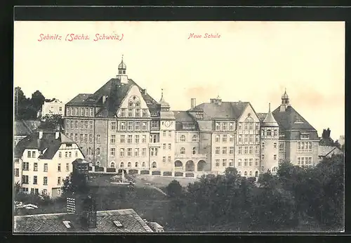 AK Sebnitz /Sächs. Schweiz, Neue Schule