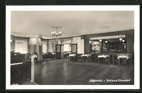 AK Sohland-Ellersdorf, Gasthaus Jägersruh, Speisezimmer