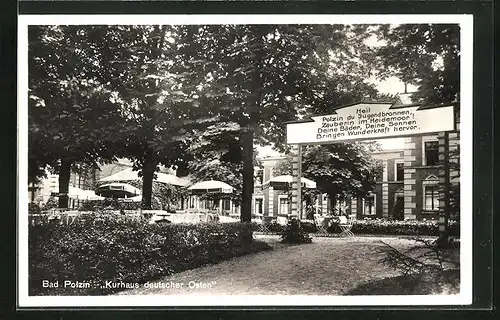 AK Bad Polzin, Kurhaus deutscher Osten