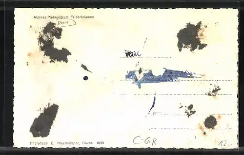 AK Davos, Alpines Pädagogium Fridericianum