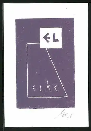 Exlibris Elke, Initialien EL