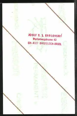 Exlibris Husák, Wappen mit Ritterhelm, Wildschwein und Burg