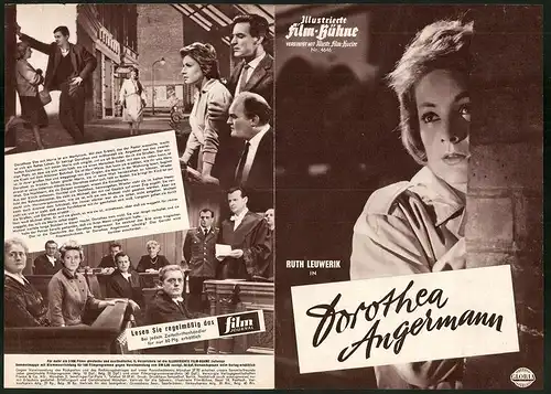 Filmprogramm IFB Nr. 4646, Dorothea Angermann, Ruth Leuwerik, Bert Sotlar, Regie: Robert Siodmak