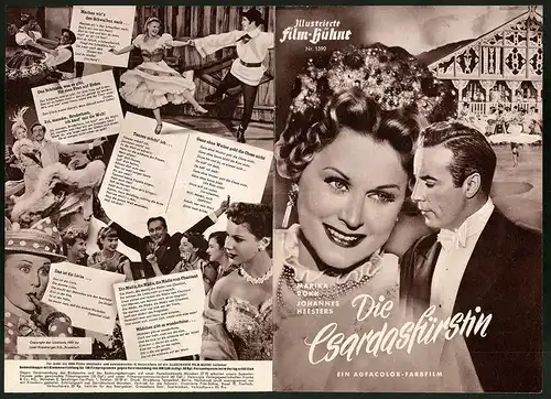 Filmprogramm IFB Nr. 1390, Die Csardasfürstin, Johannes Heesters, Marika Rökk, Regie: Emmerich Kálmán
