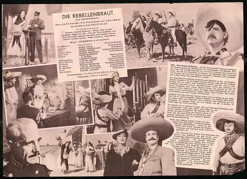 Filmprogramm DNF, Die Rebellenbraut, Maria Felix, Pedro Armendariz, Andres Soler, Regie: Roberto Gavaldon