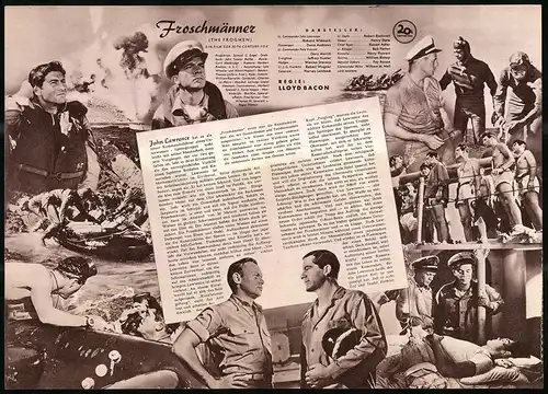 Filmprogramm IFB Nr. 1686, Froschmänner, Richard Widmark, Dana Andrews, Regie: Lloyd Bacon