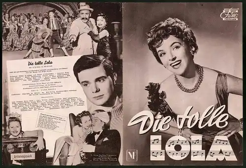 Filmprogramm DNF, Die tolle Lola, Herta Staal, Wolf Albach-Retty, Grethe Weiser, Regie: Hans Deppe