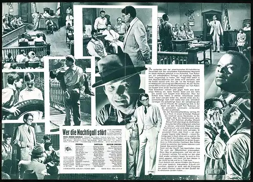 Filmprogramm IFB Nr. 6497, Wer die Nachtigall stört, Gregory Peck, Mary Bradham, Regie: Robert Mulligan