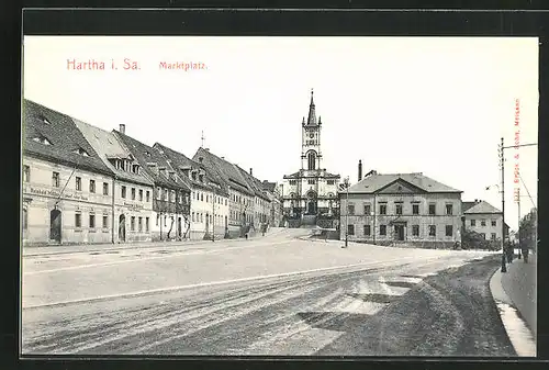 AK Hartha i. Sa., Marktplatz