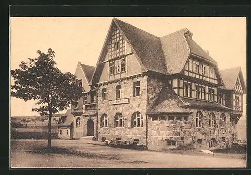 AK Hermsdorf i. Erzgeb., Hotel Wettin