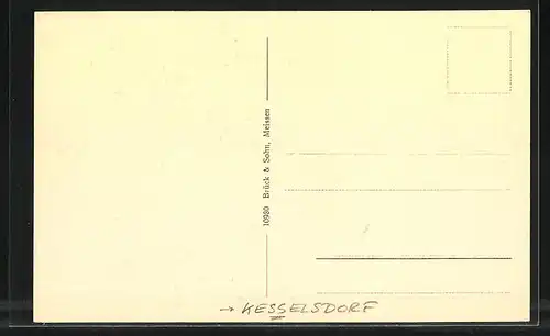 AK Kesselsdorf i. Sa., Oberer Gasthof zum Bahnhof