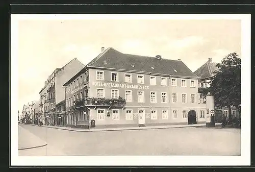 AK Karlsruhe am Rhein, Hotel Braunes Eck