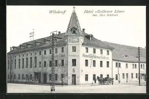 AK Wilsdruff, Hotel Goldener Löwe