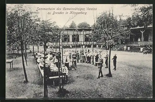 AK Klingenberg i. Sa., Sommerheim des Gemeinnützigen Vereins zu Dresden