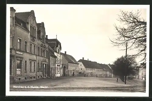 AK Nerchau a. d. Mulde, Strasse am Markt