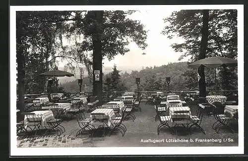 AK Frankenberg i. Sa., Hotel Restaurant Lützelhöhe