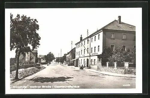 AK Nünchritz, Gesellschaftshaus in der Meissner Strasse