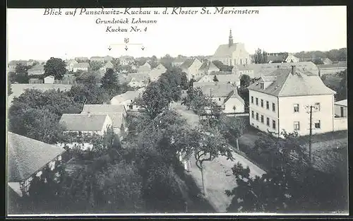 AK Panschwitz-Kuckau, Panorama mit Kloster St. Marienstern