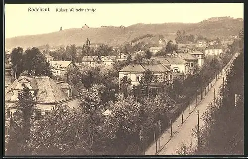 AK Radebeul, Villenreihe in der Kaiser-Wilhelm Strasse