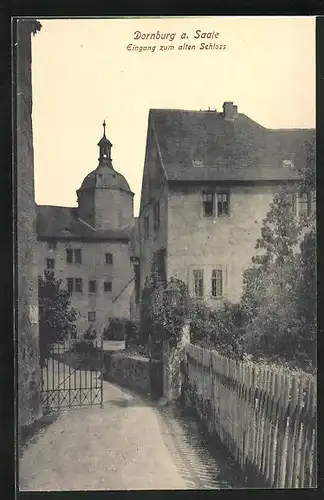 AK Dornburg /Saale, Eingang zum alten Schloss