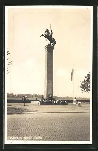 AK Düsseldorf, Ulanen-Denkmal
