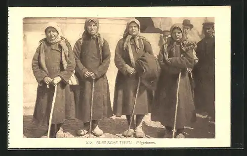 AK Russische Pilgerinnen