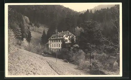 AK Bühlertal, Blick zum Kurhotel Gertelbachheim